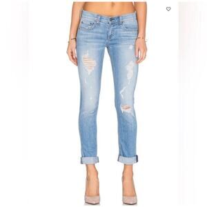 Rag & Bone The Dre Destroyed Boyfriend Jeans in Rosslyn Size 26